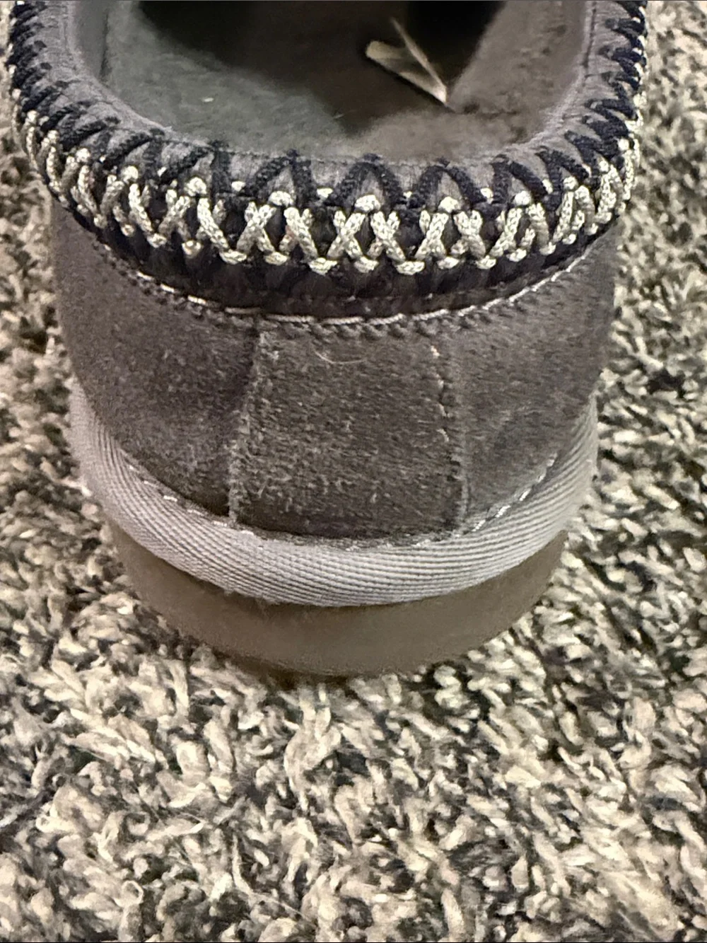 UGG Gray Suede Slip-On Loafers